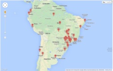 Site Visitors - South America